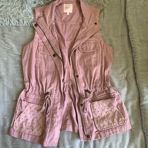 Candie’s Pink Fashion Cargo Vest